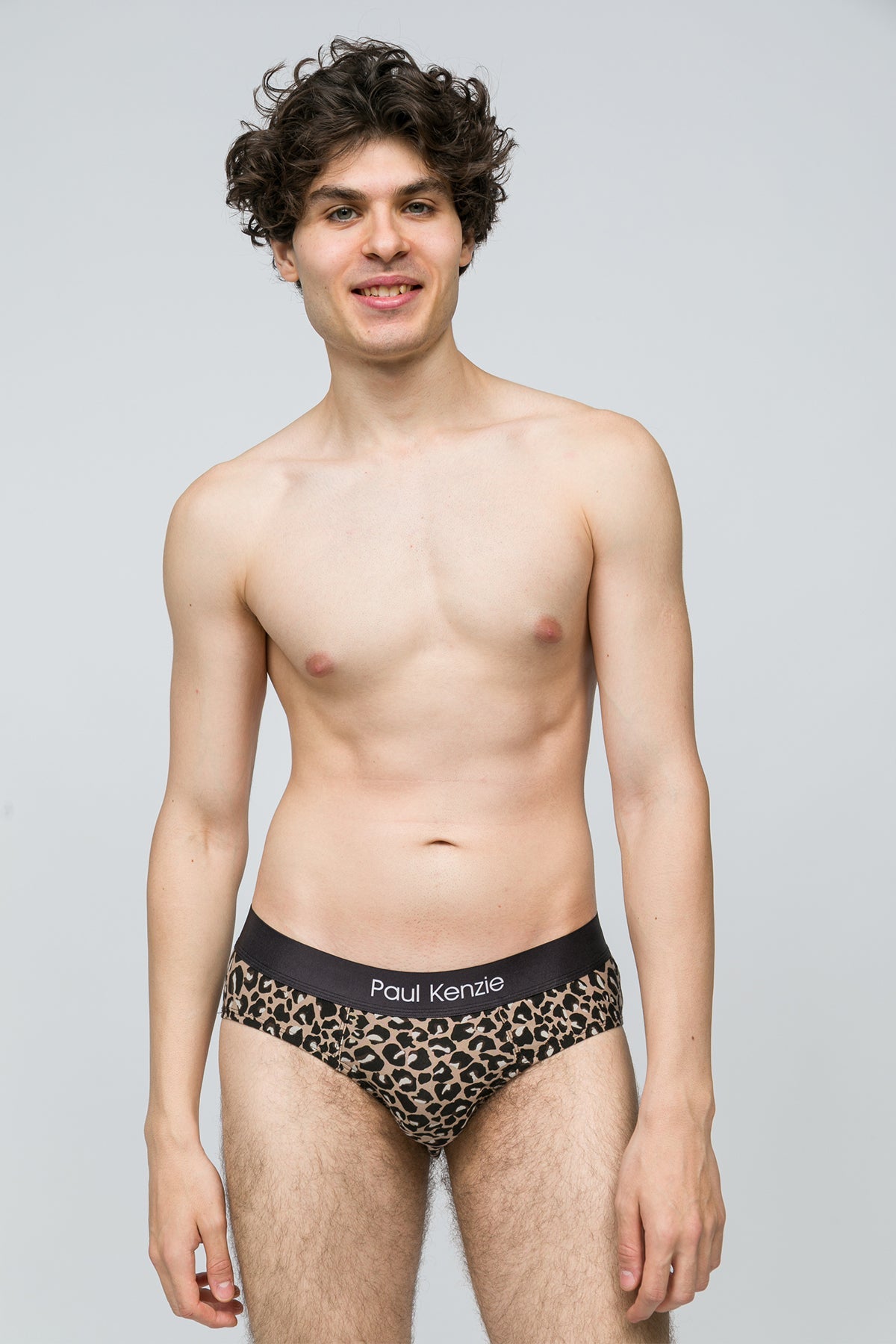 Desenli Erkek Slip Külot - Leopard