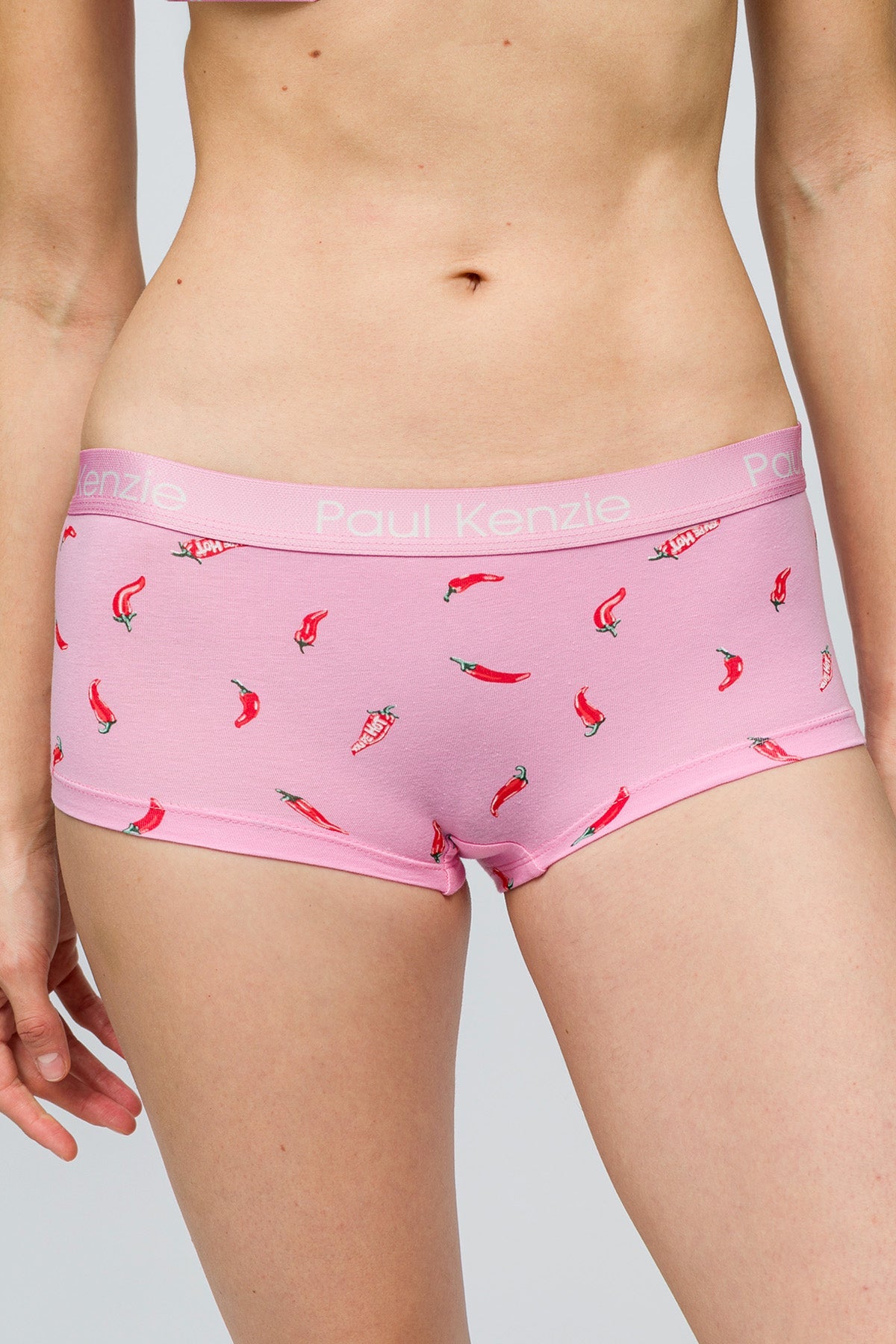 Paul Kenzie-Desenli Kadın Boyshort Külot Chili-5-Milagron.com