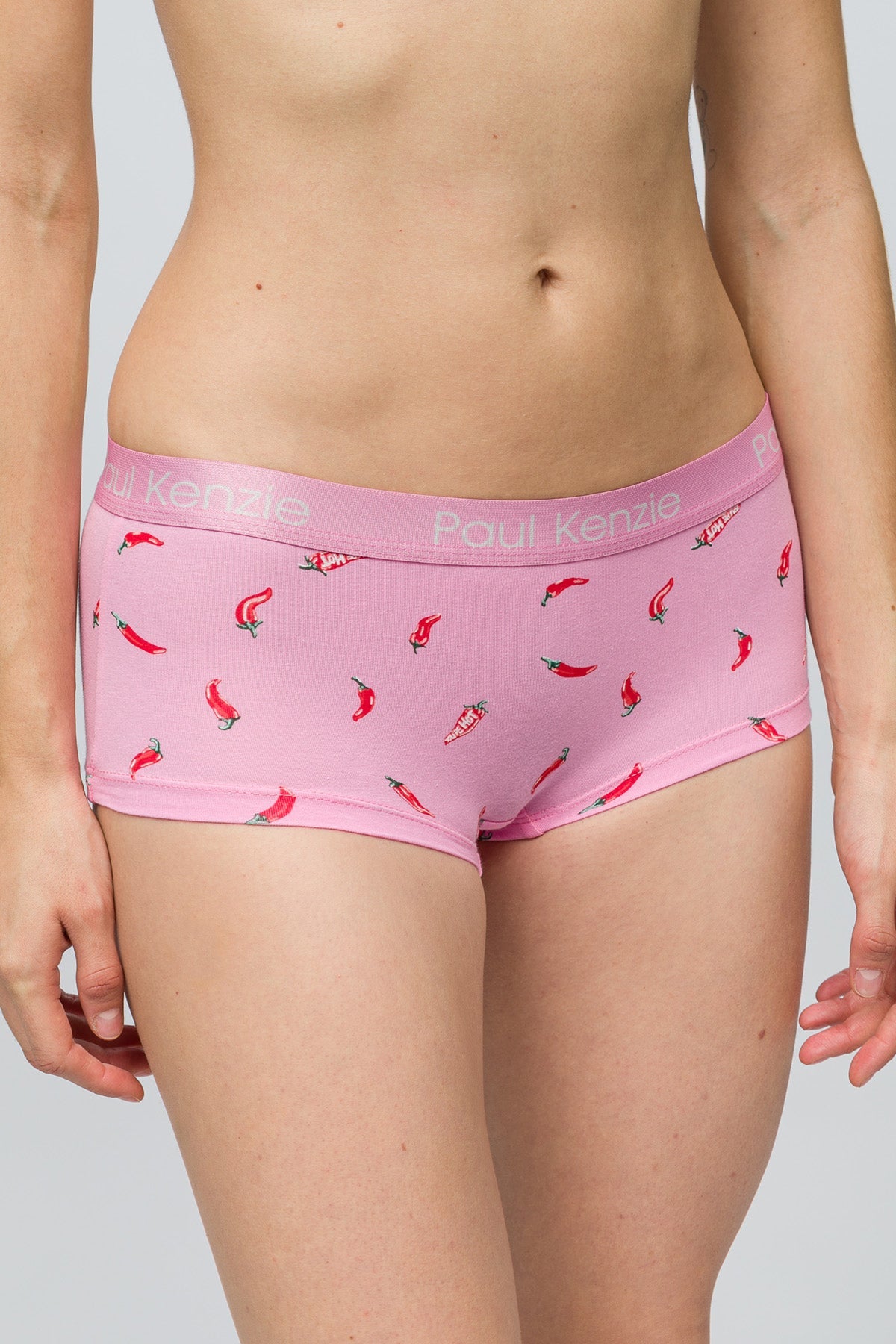 Paul Kenzie-Desenli Kadın Boyshort Külot Chili-6-Milagron.com