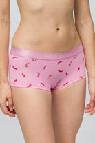Paul Kenzie-Desenli Kadın Boyshort Külot Chili-6-Milagron.com