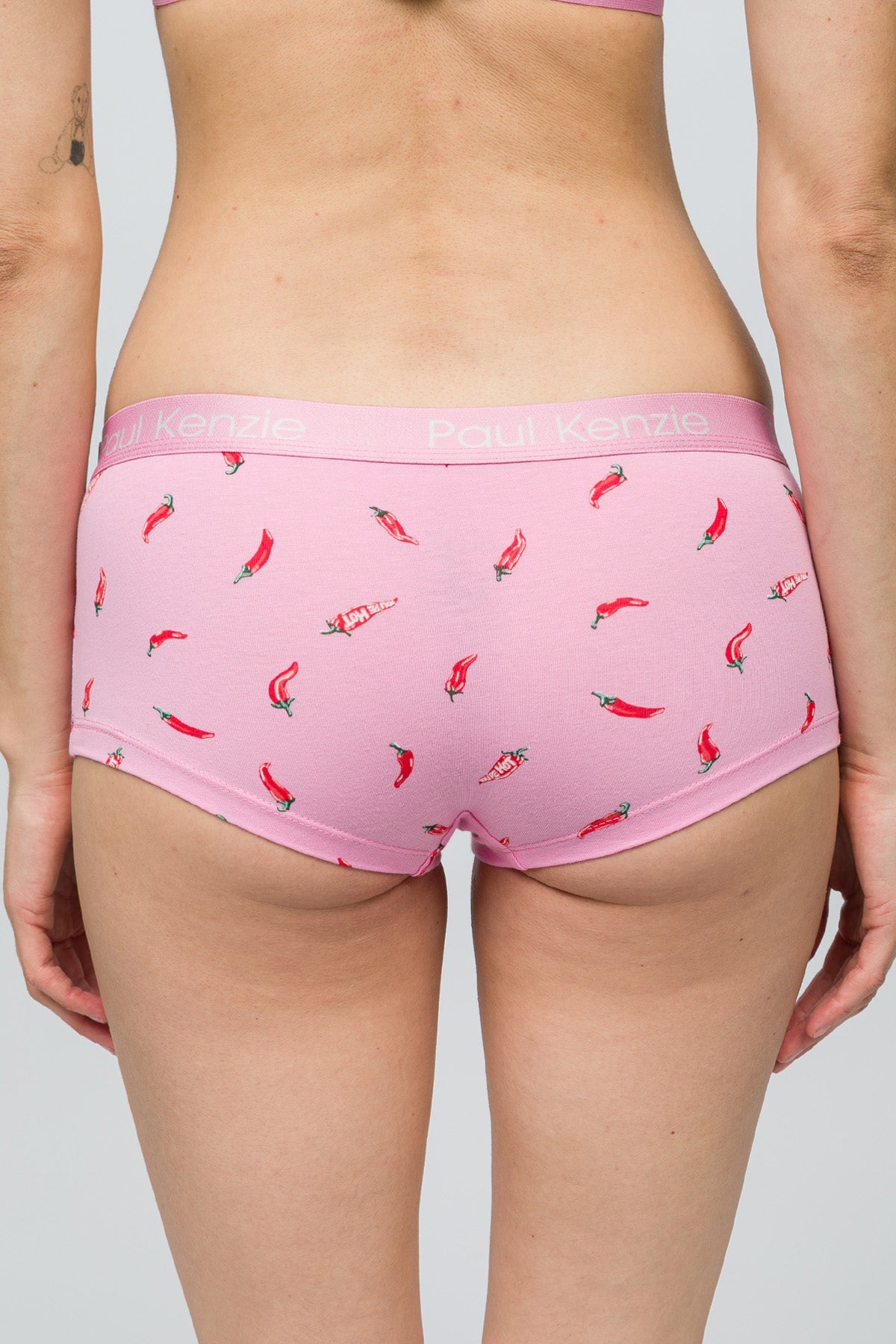 Paul Kenzie-Desenli Kadın Boyshort Külot Chili-7-Milagron.com