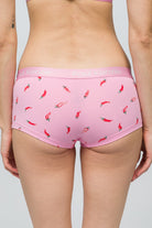 Paul Kenzie-Desenli Kadın Boyshort Külot Chili-7-Milagron.com