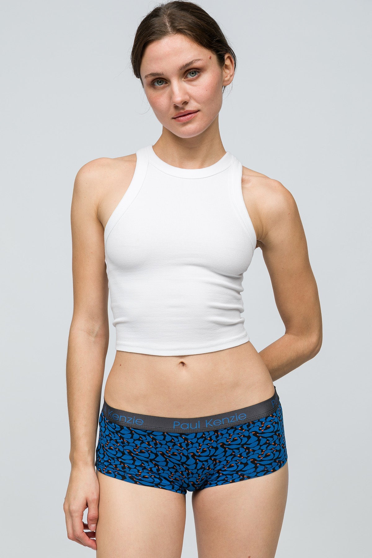 Paul Kenzie-Desenli Kadın Boyshort Külot Goose-4-Milagron.com
