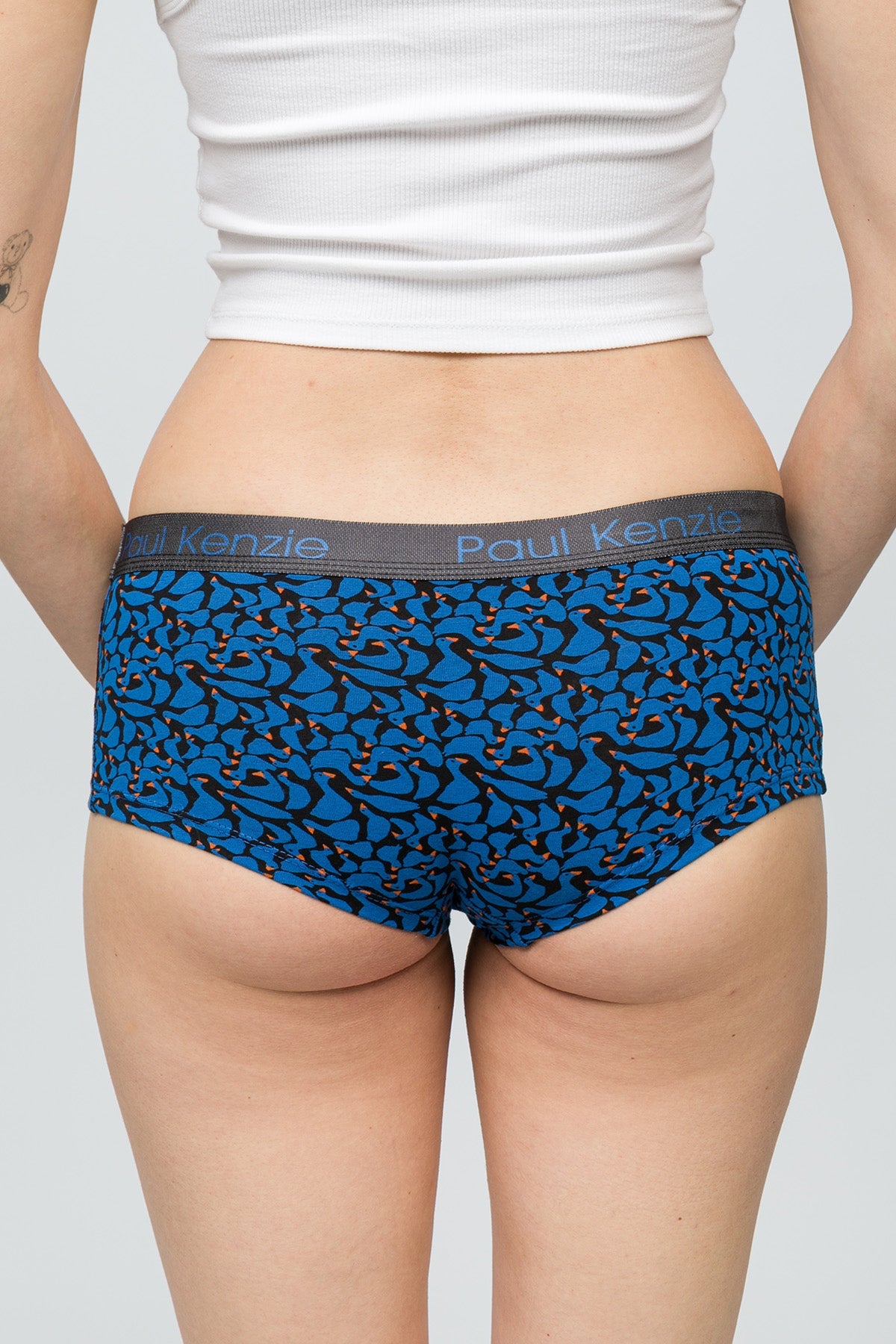 Paul Kenzie-Desenli Kadın Boyshort Külot Goose-6-Milagron.com
