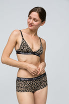 Paul Kenzie-Desenli Kadın Boyshort Külot Leopard-4-Milagron.com