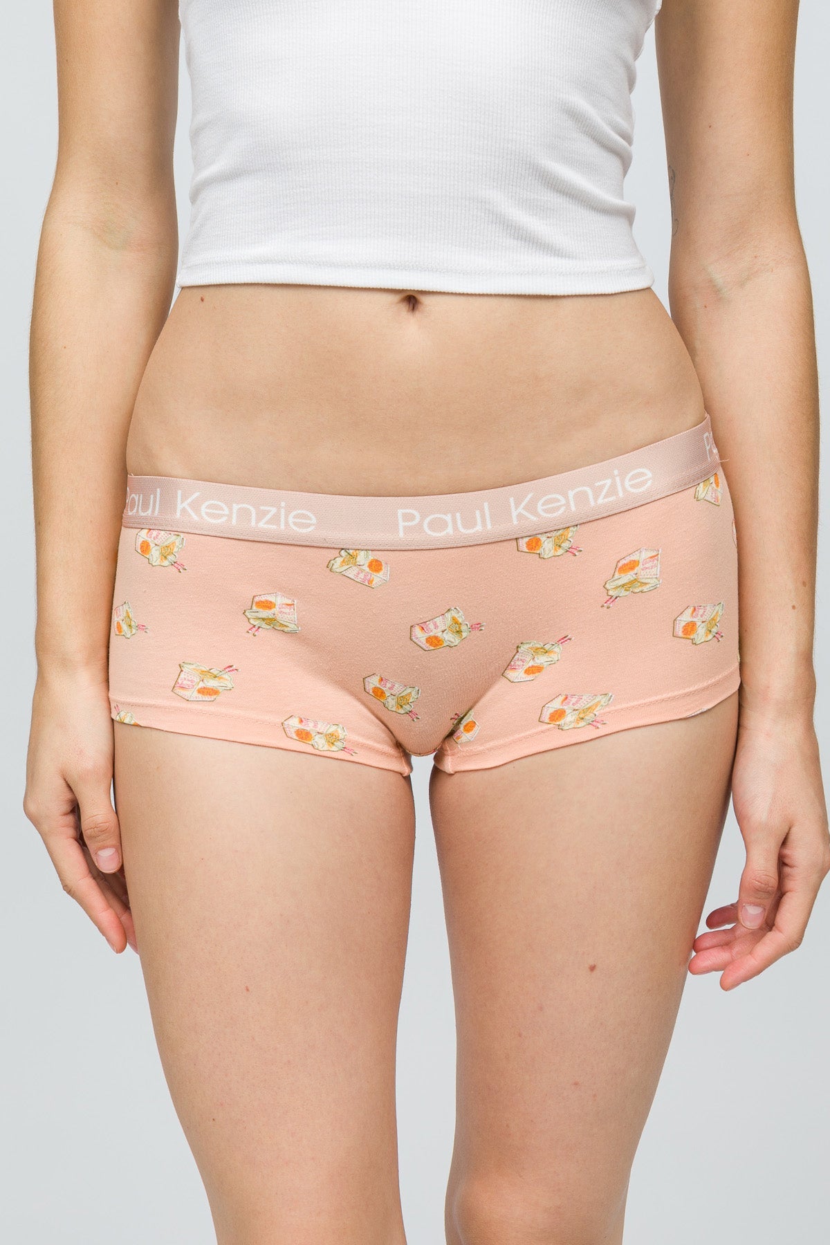 Paul Kenzie-Desenli Kadın Boyshort Külot Noodle-4-Milagron.com
