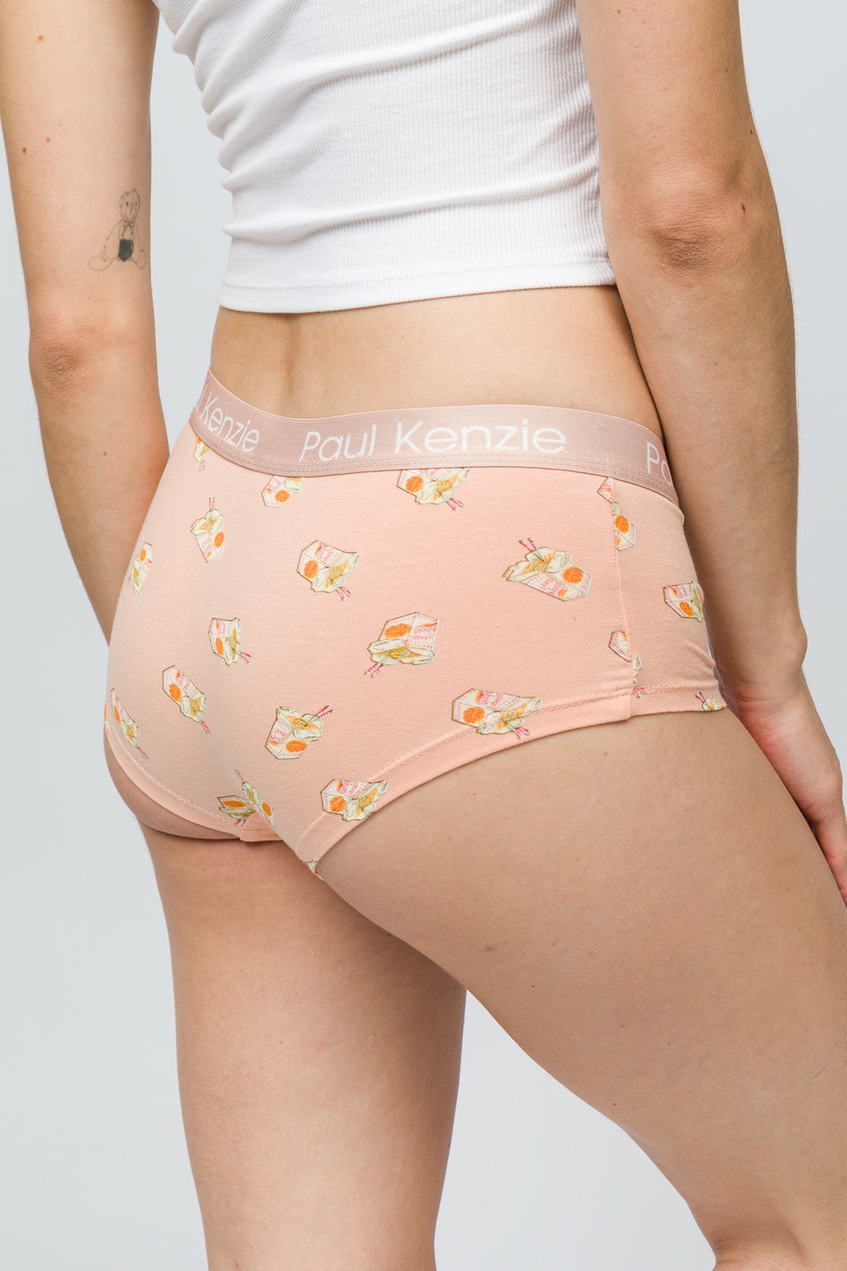 Paul Kenzie-Desenli Kadın Boyshort Külot Noodle-6-Milagron.com