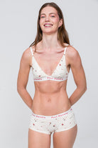 Desenli Kadın Boyshort Külot - Valentine Collection - Perfect Match