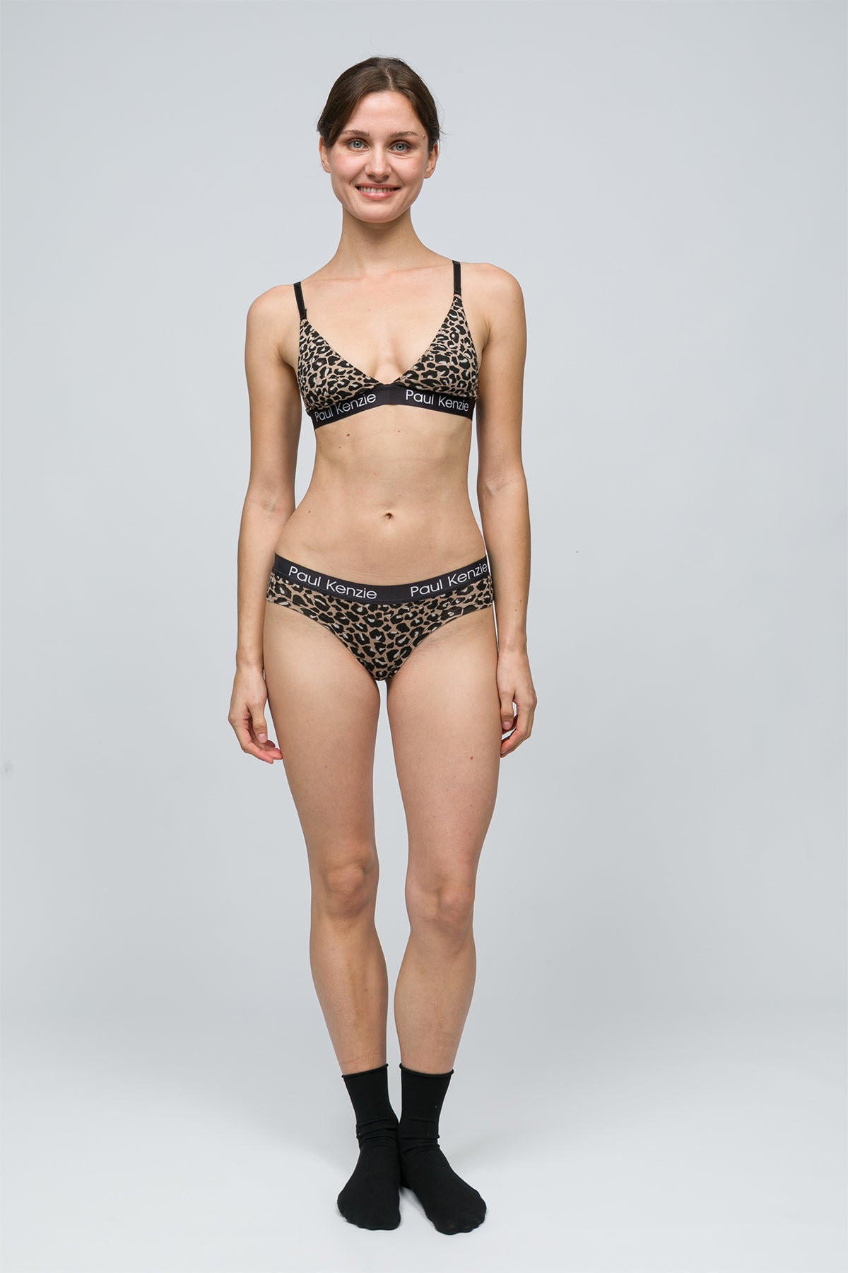 Paul Kenzie-Desenli Kadın Cheeky Külot Leopard-3-Milagron.com