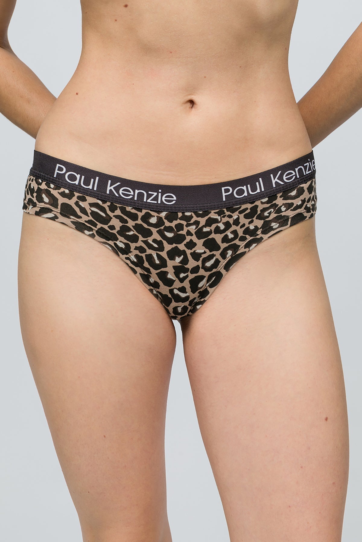 Paul Kenzie-Desenli Kadın Cheeky Külot Leopard-5-Milagron.com