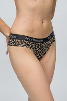 Paul Kenzie-Desenli Kadın Cheeky Külot Leopard-6-Milagron.com