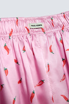 Desenli Kadın Saten Şort - Silky Chili