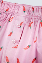 Desenli Kadın Saten Şort - Silky Chili
