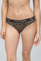 Paul Kenzie-Desenli Kadın Slip Külot Leopard-5-Milagron.com