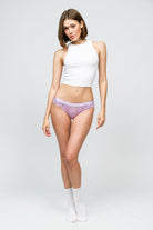 Paul Kenzie-Desenli Kadın Slip Külot Otter-3-Milagron.com