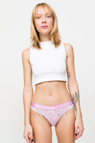 Paul Kenzie-Desenli Kadın String Külot – Eco Characters – Lemur-String-3-Milagron.com