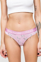 Paul Kenzie-Desenli Kadın String Külot – Eco Characters – Lemur-String-4-Milagron.com