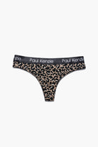 Paul Kenzie-Desenli Kadın String Külot Leopard-1-Milagron.com