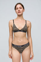 Paul Kenzie-Desenli Kadın String Külot Leopard-4-Milagron.com