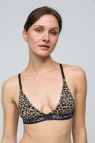 Paul Kenzie-Desenli Triangle Spor Bralet Leopard-5-Milagron.com