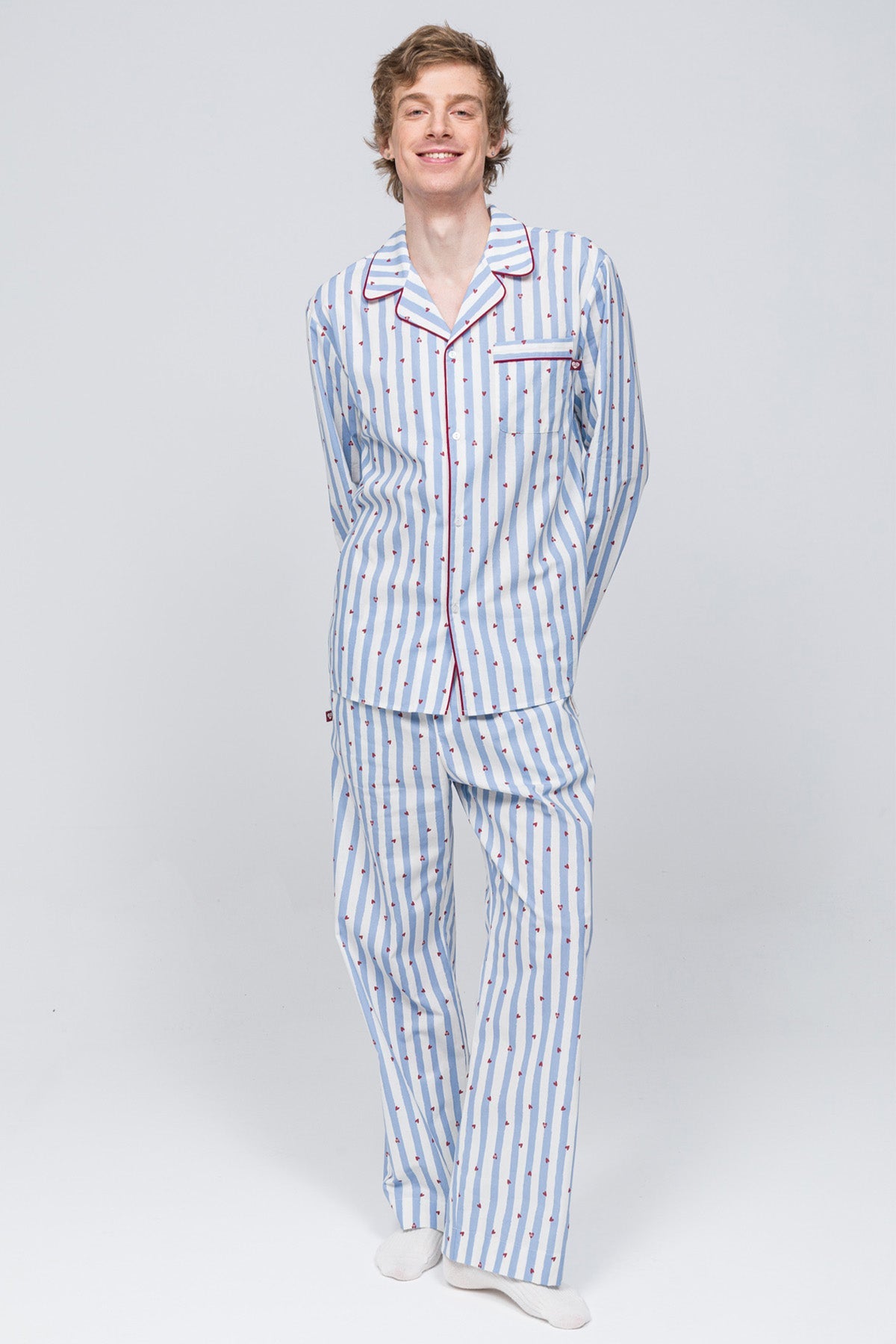 Paul Kenzie-Erkek Pijama Altı Valentine Collection Love On Line-3-Milagron.com