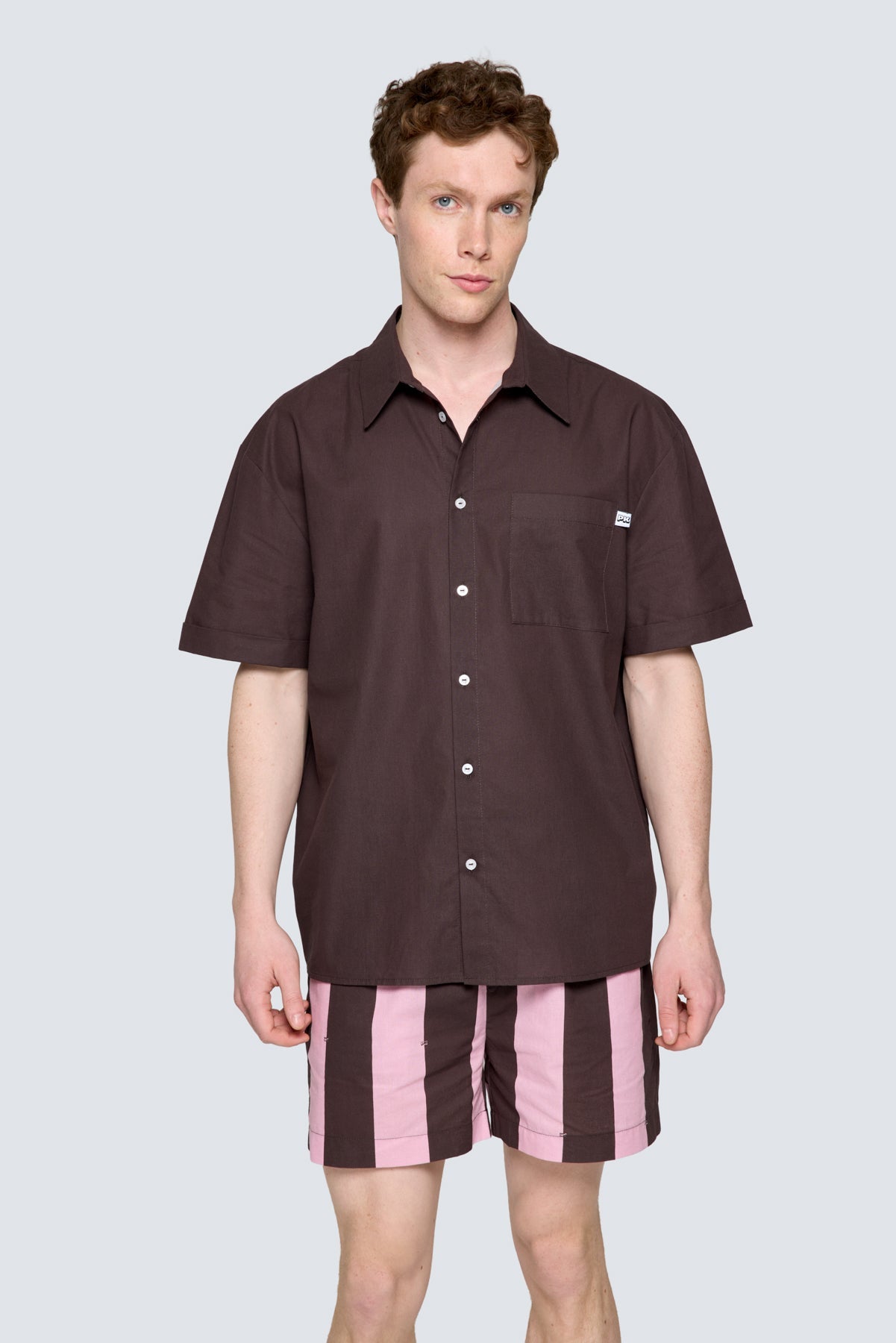 Erkek Pijama Üstü - Pink & Ganache