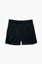 Erkek Saten Şort - Silky Black
