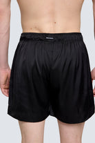 Erkek Saten Şort - Silky Black