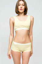 Paul Kenzie-Kadın Boyshort Külot Butter Yellow-2-Milagron.com