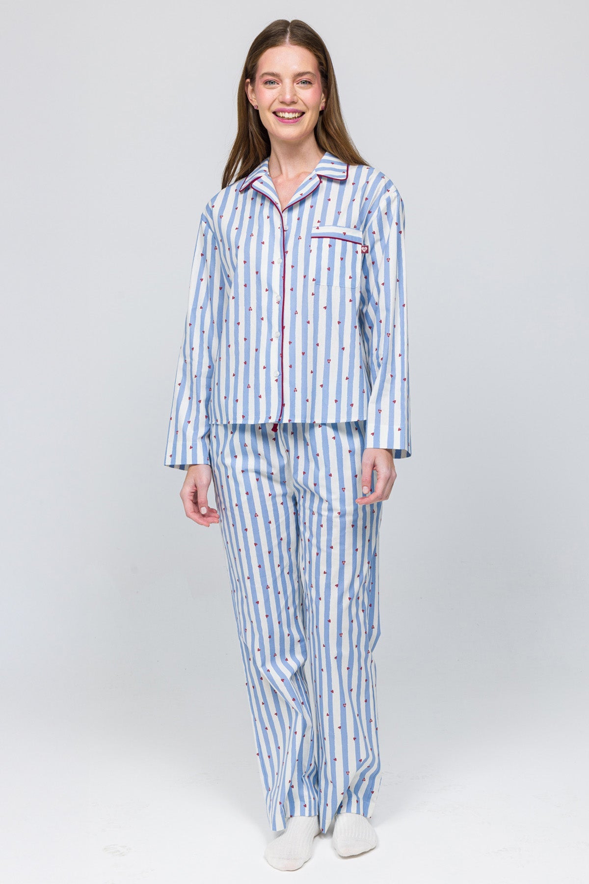 Paul Kenzie-Kadın Pijama Altı Valentine Collection Love On Line-3-Milagron.com