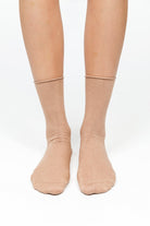 Paul Kenzie-Lastiksiz Soket Çorap Mocha Mousse-Çorap-3-Milagron.com