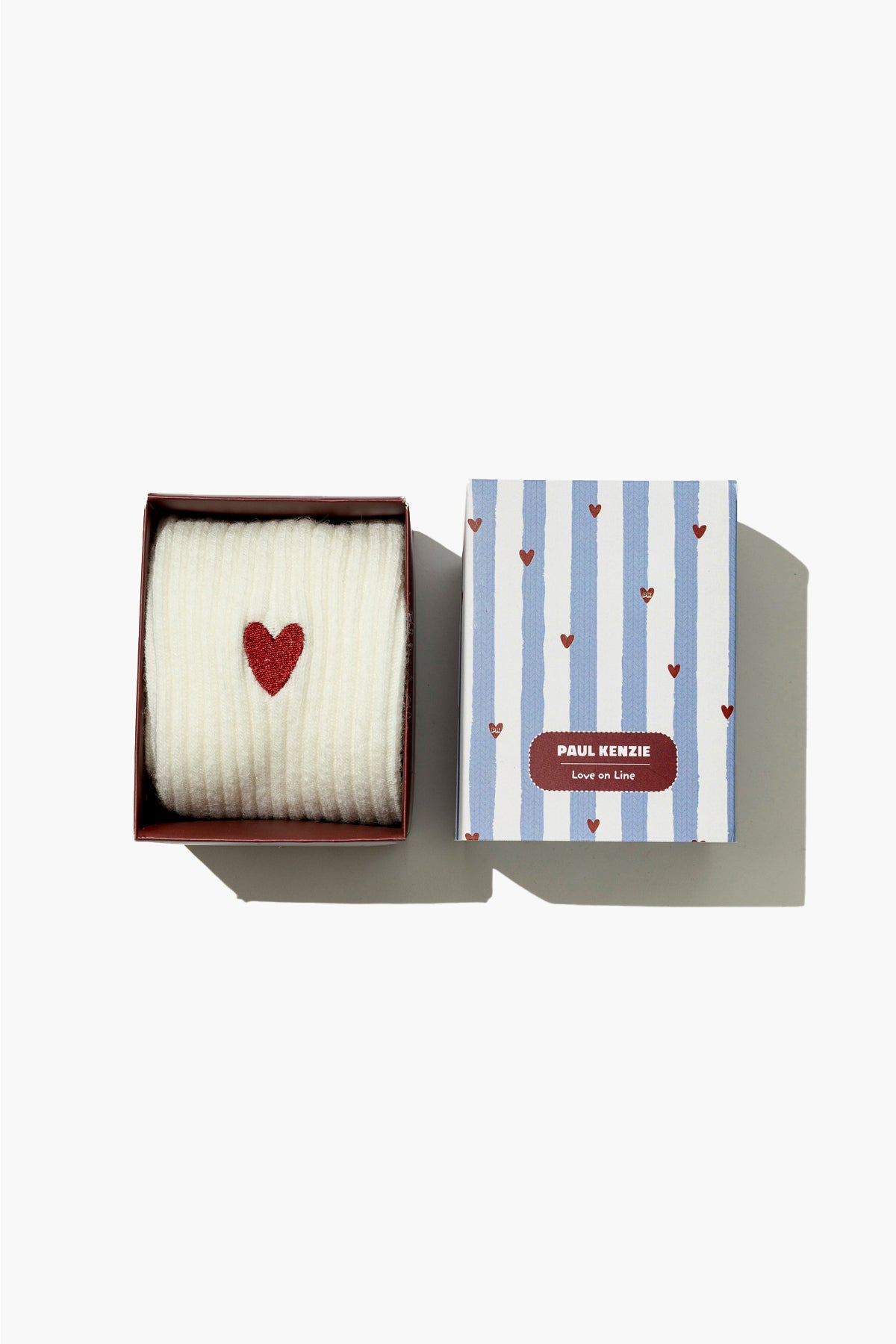 Paul Kenzie-Nakışlı Yün çorap Valentine Collection Love On Line-2-Milagron.com