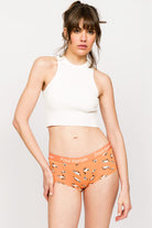 Paul Kenzie-Paul Kenzie X Kurtaran Ev Desenli Kadın Boyshort Külot Siyam-Boyshort Külot-4-Milagron.com