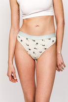 Paul Kenzie-Paul Kenzie X Kurtaran Ev Desenli Kadın Slip Külot Frenchie-Slip Külot-5-Milagron.com