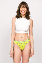 Paul Kenzie-Paul Kenzie X Kurtaran Ev Desenli Kadın String Külot Dani-String-4-Milagron.com