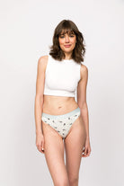 Paul Kenzie-Paul Kenzie X Kurtaran Ev Desenli Kadın String Külot Frenchie-String-3-Milagron.com
