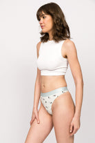 Paul Kenzie-Paul Kenzie X Kurtaran Ev Desenli Kadın String Külot Frenchie-String-4-Milagron.com