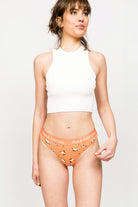 Paul Kenzie-Paul Kenzie X Kurtaran Ev Desenli Kadın String Külot Siyam-String-4-Milagron.com