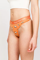 Paul Kenzie-Paul Kenzie X Kurtaran Ev Desenli Kadın String Külot Siyam-String-5-Milagron.com