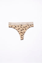 Paul Kenzie-Paul Kenzie X Kurtaran Ev Desenli Kadın String Külot Tombili-String-1-Milagron.com