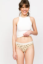 Paul Kenzie-Paul Kenzie X Kurtaran Ev Desenli Kadın String Külot Tombili-String-4-Milagron.com