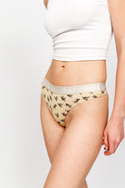 Paul Kenzie-Paul Kenzie X Kurtaran Ev Desenli Kadın String Külot Tombili-String-5-Milagron.com