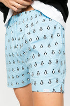 Paul Kenzie-SORUNLU - Desenli Erkek Ev Şort – Chill Space Collection – Cool Like Penguin-Ev Şort-4-Milagron.com