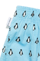 Paul Kenzie-SORUNLU - Desenli Erkek Ev Şort – Chill Space Collection – Cool Like Penguin-Ev Şort-5-Milagron.com