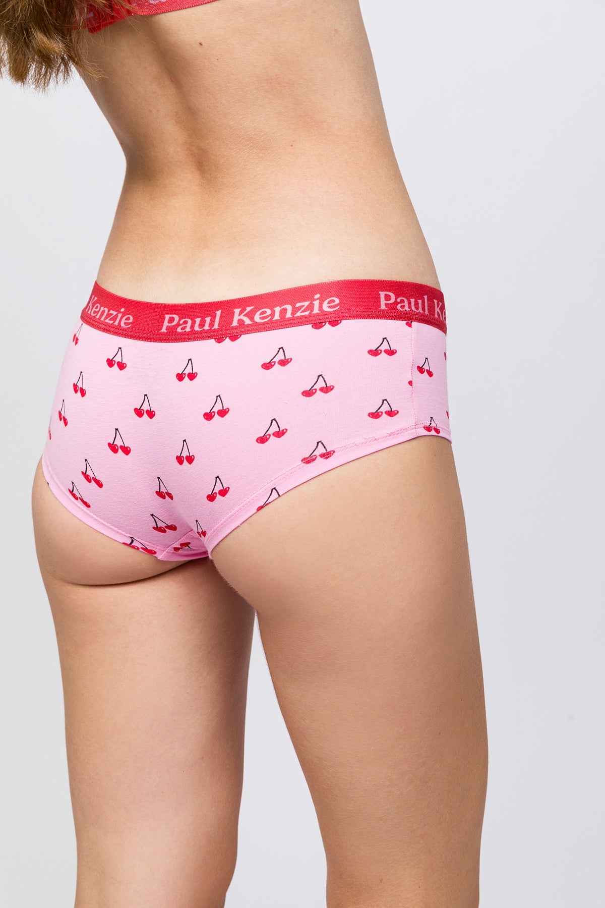 Paul Kenzie-SORUNLU - Valentine Collection Kadın Boyshort Külot Cherries On Top-Boyshort Külot-7-Milagron.com