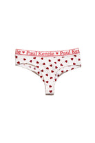 Paul Kenzie-SORUNLU - Valentine Collection Kadın Cheeky Külot Burgundy Hearts-Cheeky Külot-1-Milagron.com