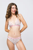 Paul Kenzie-SORUNLU - Valentine Collection Kadın Slip Külot Burgundy Hearts-Slip Külot-4-Milagron.com