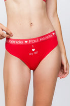 Paul Kenzie-SORUNLU - Valentine Collection Kadın Slip Külot I Love My Gf/Bf-Slip Külot-4-Milagron.com