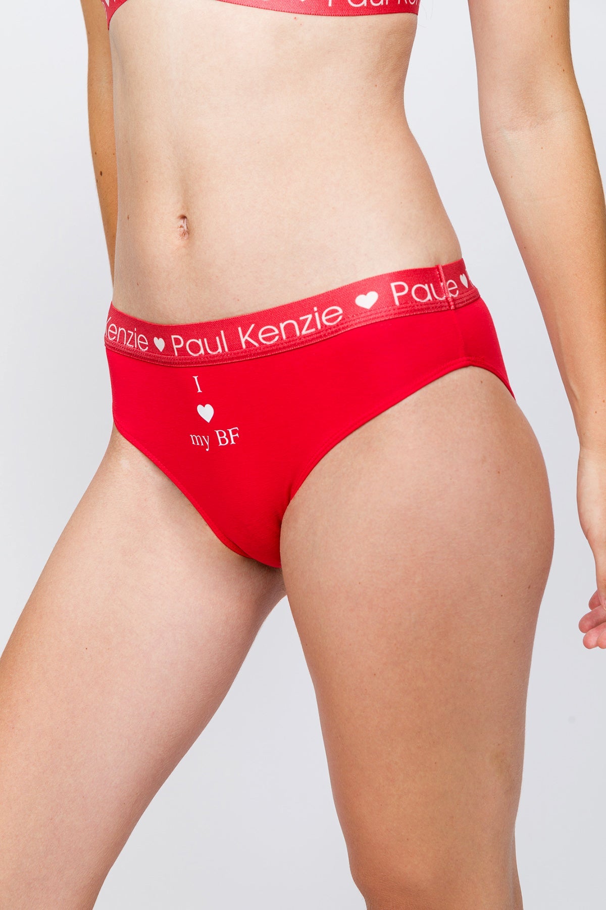 Paul Kenzie-SORUNLU - Valentine Collection Kadın Slip Külot I Love My Gf/Bf-Slip Külot-5-Milagron.com