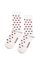 Paul Kenzie-SORUNLU - Valentine Collection Soket Çorap Burgundy Hearts-Çorap-1-Milagron.com
